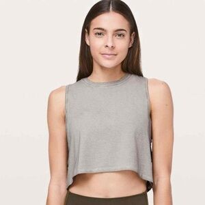 Lululemon Muscle Love Crop Tank Tough Grey Size Small S